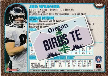1999 Bowman - Interstate #201 Jed Weaver Back