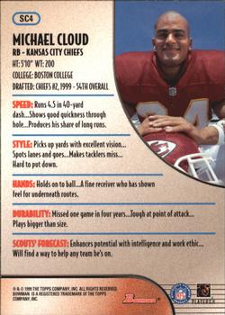 1999 Bowman - Scout's Choice #SC4 Michael Cloud Back