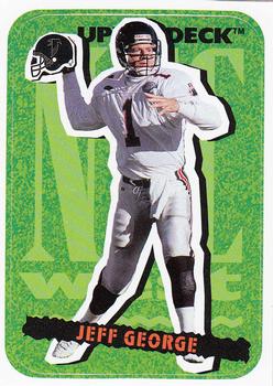 1995 Collector's Choice Update - Stick-Ums #1 Jeff George Front