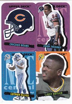 1995 Collector's Choice Update - Stick-Ums #46 Chicago Bears / John Thierry / Luther Elliss / LeRoy Butler Front