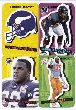 1995 Collector's Choice Update - Stick-Ums #49 Minnesota Vikings / Donnell Woolford / James A. Stewart / Eric Curry Front