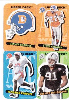 1995 Collector's Choice Update - Stick-Ums #86 Denver Broncos / Steve Atwater / Tamarick Vanover / Chester McGlockton Front