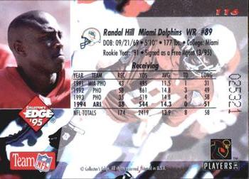 1995 Collector's Edge #116 Randal Hill Back