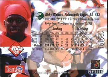 1995 Collector's Edge #158 Ricky Watters Back