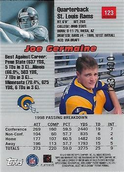 1999 Bowman's Best - Refractors #123 Joe Germaine Back