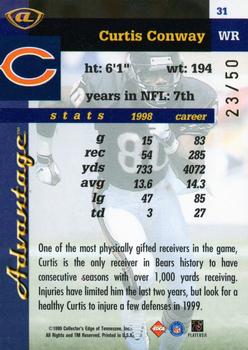 1999 Collector's Edge Advantage - HoloGold #31 Curtis Conway Back
