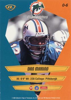 1999 Collector's Edge Advantage - Overture #O-6 Dan Marino Back