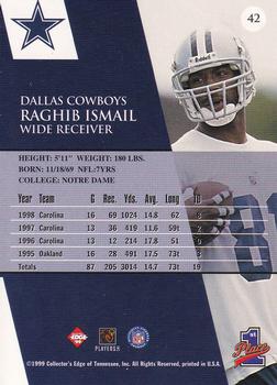 1999 Collector's Edge First Place - Gold Ingot #42 Raghib Ismail Back