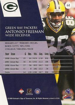 1999 Collector's Edge First Place - Millennium Collection Red #61 Antonio Freeman Back