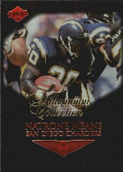 1999 Collector's Edge First Place - Millennium Collection Red #128 Natrone Means Front