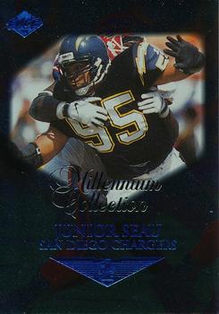 1999 Collector's Edge First Place - Millennium Collection Blue #129 Junior Seau Front