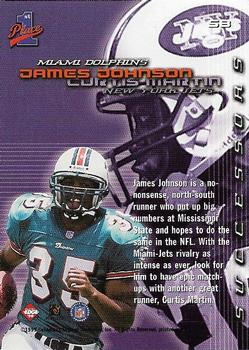 1999 Collector's Edge First Place - Successors #S8 James Johnson / Curtis Martin Back