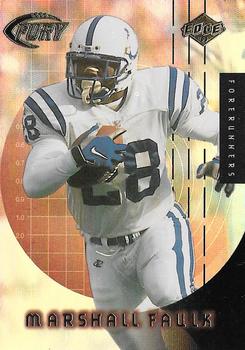 1999 Collector's Edge Fury - Forerunners #F7 Marshall Faulk Front