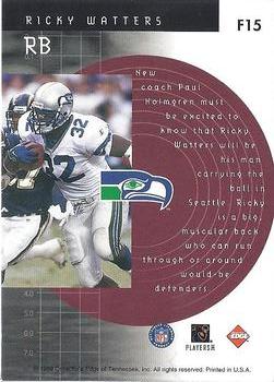 1999 Collector's Edge Fury - Forerunners #F15 Ricky Watters Back
