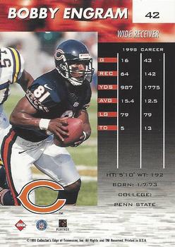 1999 Collector's Edge Fury - Millennium Collection Red #42 Bobby Engram Back