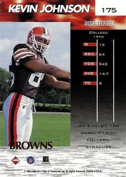1999 Collector's Edge Fury - Millennium Collection Red #175 Kevin Johnson Back