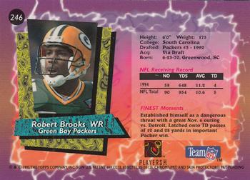 1995 Finest #246 Robert Brooks Back