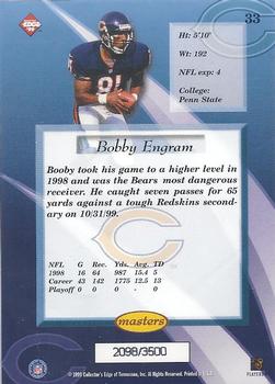 1999 Collector's Edge Masters - HoloSilver #33 Bobby Engram Back