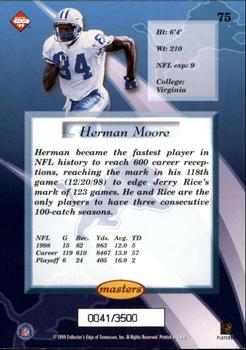 1999 Collector's Edge Masters - HoloSilver #75 Herman Moore Back