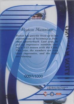 1999 Collector's Edge Masters - Legends #ML9 Peyton Manning Back