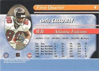 1999 Collector's Edge Odyssey - Millennium Collection Red #9 Chris Calloway Back