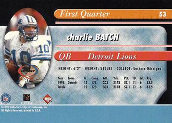 1999 Collector's Edge Odyssey - Millennium Collection Red #53 Charlie Batch Back