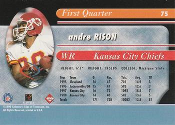 1999 Collector's Edge Odyssey - Millennium Collection Red #75 Andre Rison Back
