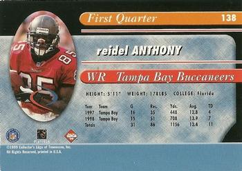 1999 Collector's Edge Odyssey - Millennium Collection Red #138 Reidel Anthony Back