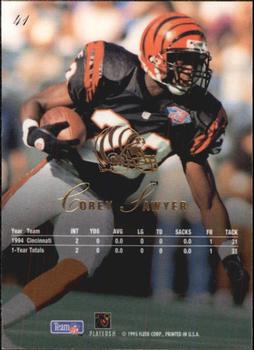 1995 Flair #41 Corey Sawyer Back