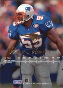 1995 Flair #125 Willie McGinest Back