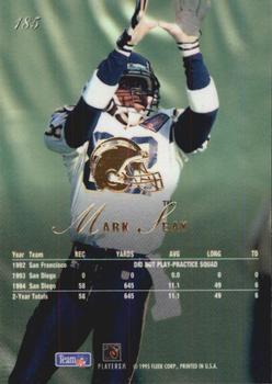 1995 Flair #185 Mark Seay Back