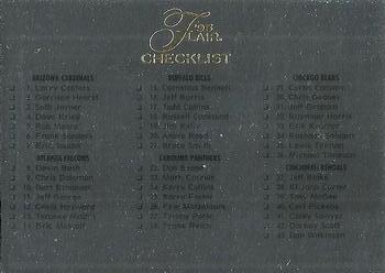 1995 Flair #218 Checklist Front