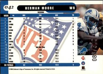 1999 Collector's Edge Supreme - Galvanized #042 Herman Moore Back