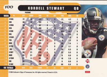 1999 Collector's Edge Supreme - Gold Ingot #100 Kordell Stewart Back