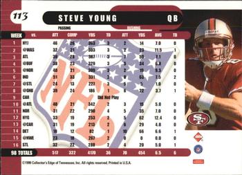 1999 Collector's Edge Supreme - Gold Ingot #113 Steve Young Back