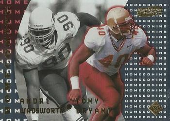 1999 Collector's Edge Supreme - Homecoming #HC-20 Andre Wadsworth / Tony Bryant Front