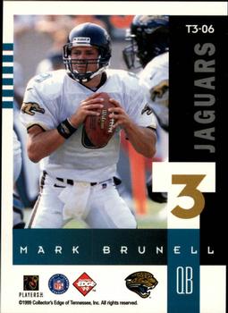 1999 Collector's Edge Supreme - T3 #T3-06 Mark Brunell Back
