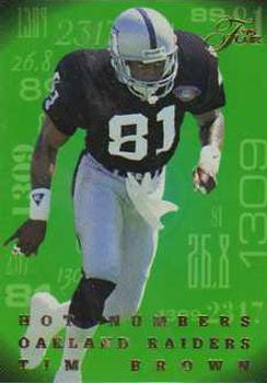 1995 Flair - Hot Numbers #2 Tim Brown Front
