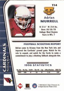 1999 Collector's Edge Triumph - Millennium Collection Red #T14 Adrian Murrell Back
