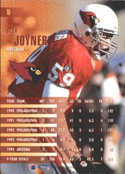 1995 Fleer #5 Seth Joyner Back