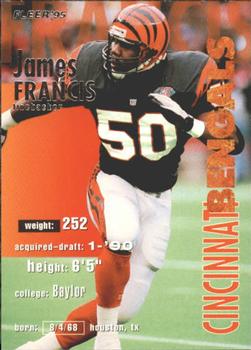 1995 Fleer #66 James Francis Front