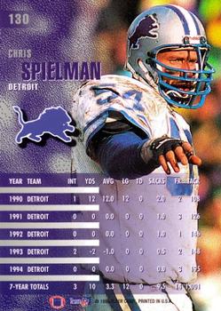1995 Fleer #130 Chris Spielman Back