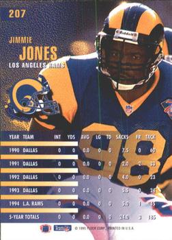 1995 Fleer #207 Jimmie Jones Back