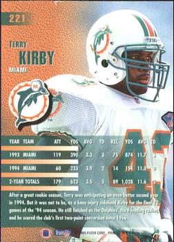 1995 Fleer #221 Terry Kirby Back
