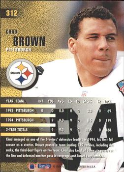 1995 Fleer #312 Chad Brown Back