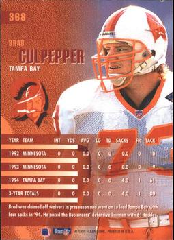 1995 Fleer #368 Brad Culpepper Back