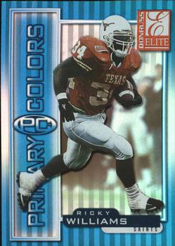 1999 Donruss Elite - Primary Colors Blue #30 Ricky Williams Front