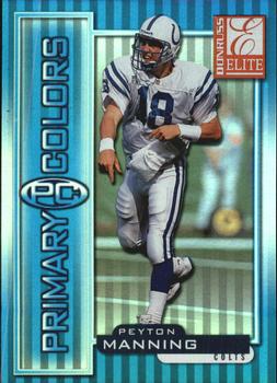 1999 Donruss Elite - Primary Colors Blue #35 Peyton Manning Front