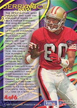 1995 Fleer - Aerial Attack #4 Jerry Rice Back
