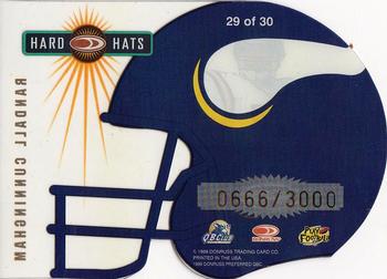 1999 Donruss Preferred QBC - Hard Hats #29 Randall Cunningham Back